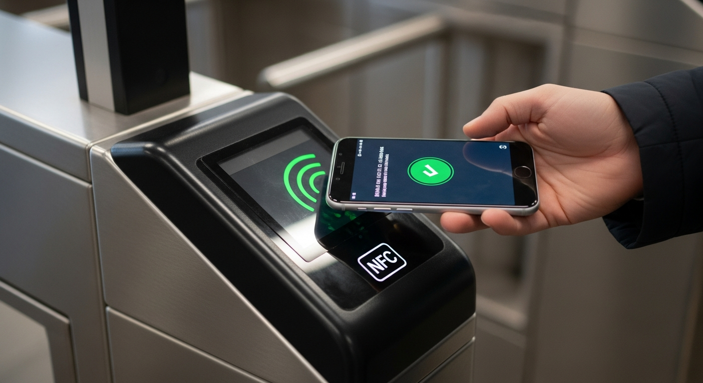 paying transit fare with smartphone nfc