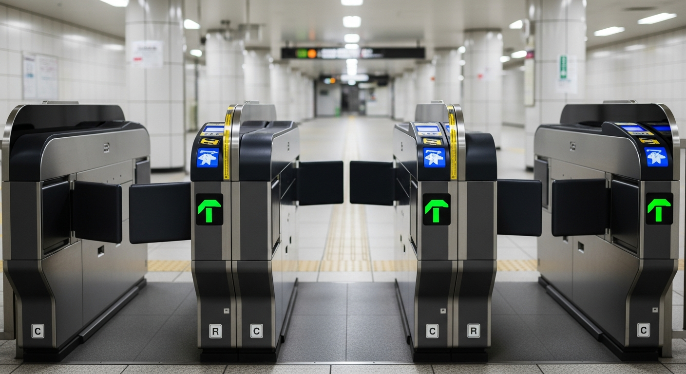 tokyo subway ticket gate