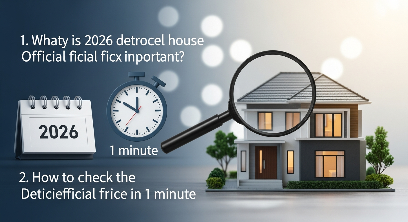 단독주택 공시가격 조회 1. 2026년 단독주택 공시가격, 왜 중요할까요? 2. 1분 만에 끝내는 단독주택 공시가격 조회 방법 단독주택 공시가격 조회 관련 이미지 3