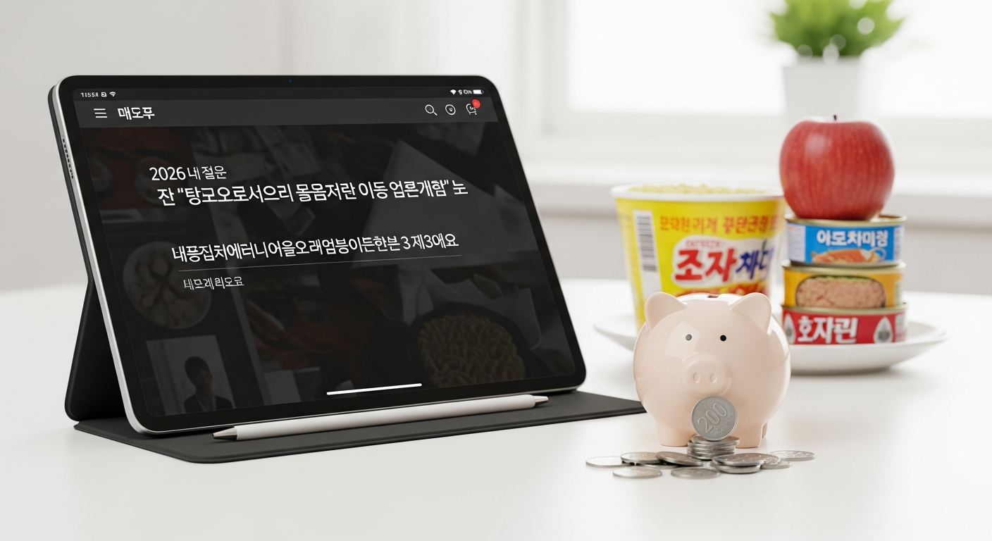 식비 줄이기 더쿠 1. 2026년 현재, 왜 ‘더쿠식’ 식비 방어가 대세일까? 2. 커뮤니티 검증 완료! 현실적인 식비 줄이기 3원칙 식비 줄이기 더쿠 관련 이미지 4