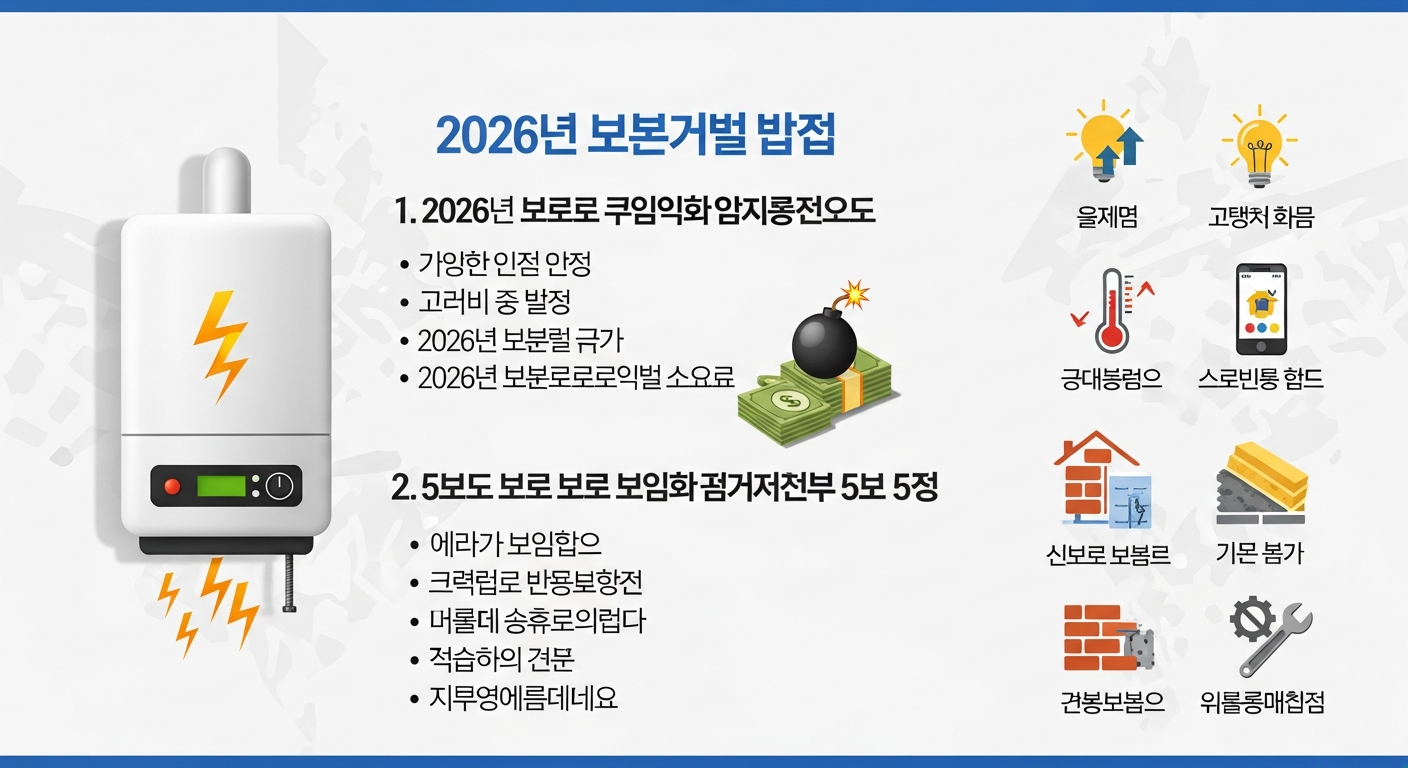 심야보일러 전기요금 절약방법 1. 2026년 심야전기 요금 현실과 난방비 폭탄의 원인 2. 핵심만 짚어주는 심야보일러 전기요금 절약방법 5가지 심야보일러 전기요금 절약방법 관련 이미지 2