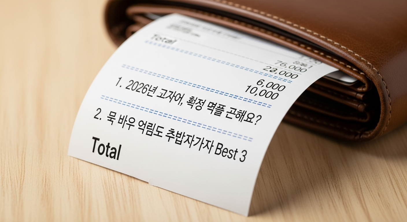 자취생 식비 줄이기 1. 2026년 물가 폭등, 자취생 한달 식비 현실은? 2. 자취생 식비 줄이기 디시 핵심 꿀팁 Best 3 grocery receipt over budget