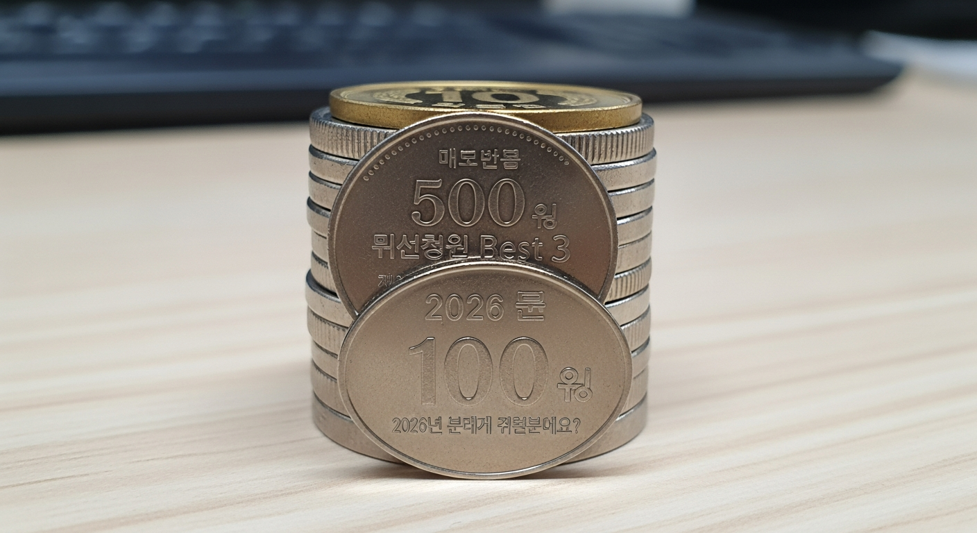 자취생 식비 줄이기 1. 2026년 물가 폭등, 자취생 한달 식비 현실은? 2. 자취생 식비 줄이기 디시 핵심 꿀팁 Best 3 coins stacking on desk