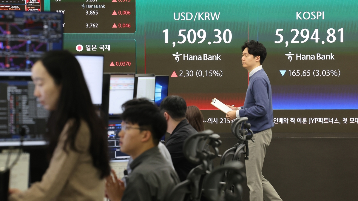 코스피 지수 5300 급락 차트 2026년 3월 모습